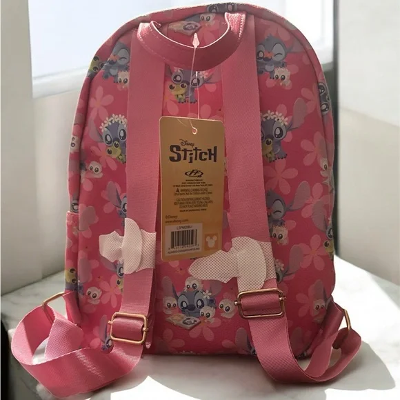 Pink and Baby Stitch Print Bag